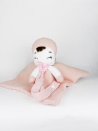 Boneca Rosa c/Porta Chucha - Trapos e Fofuras